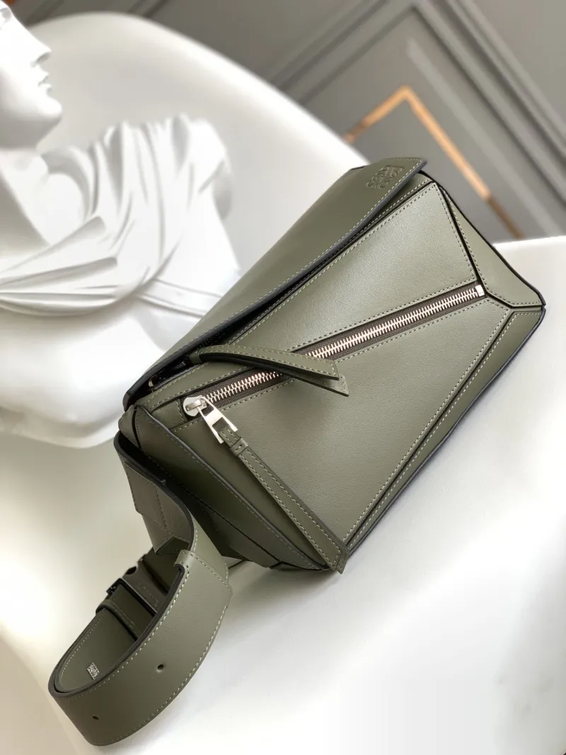 Loewe Olive Green Puzzle Belt Bag 263