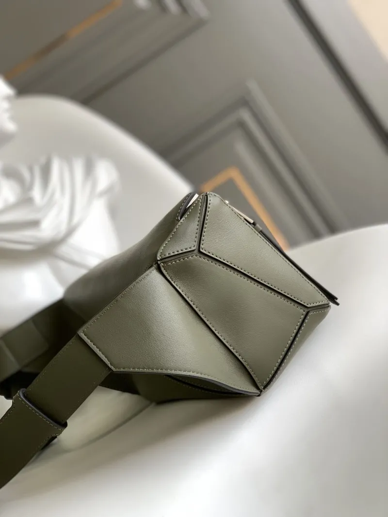 Alternative view of Loewe Olive Green Puzzle Belt Bag 263