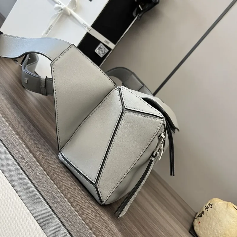 Alternative view of LOEWE Gray Puzzle Sling Bag