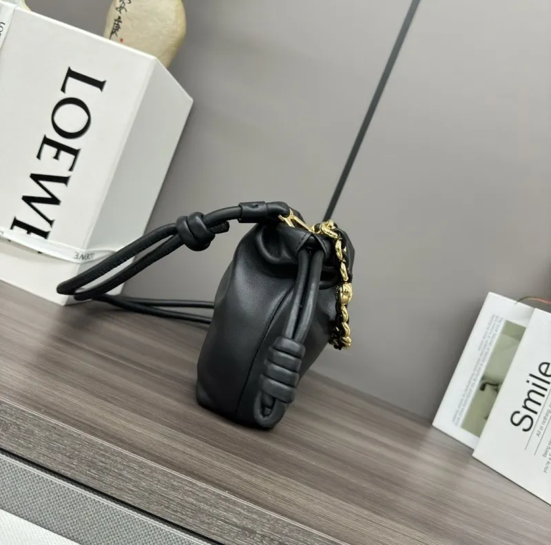 Alternative view of LOEWE Black Leather Mini Crossbody Bag