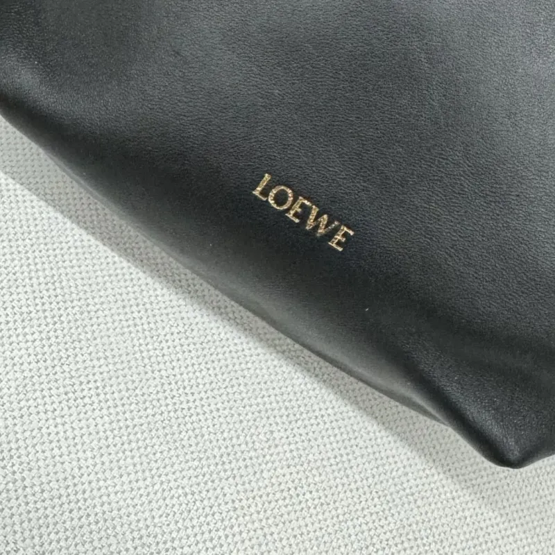 LOEWE Black Leather Mini Crossbody Bag - Image 5