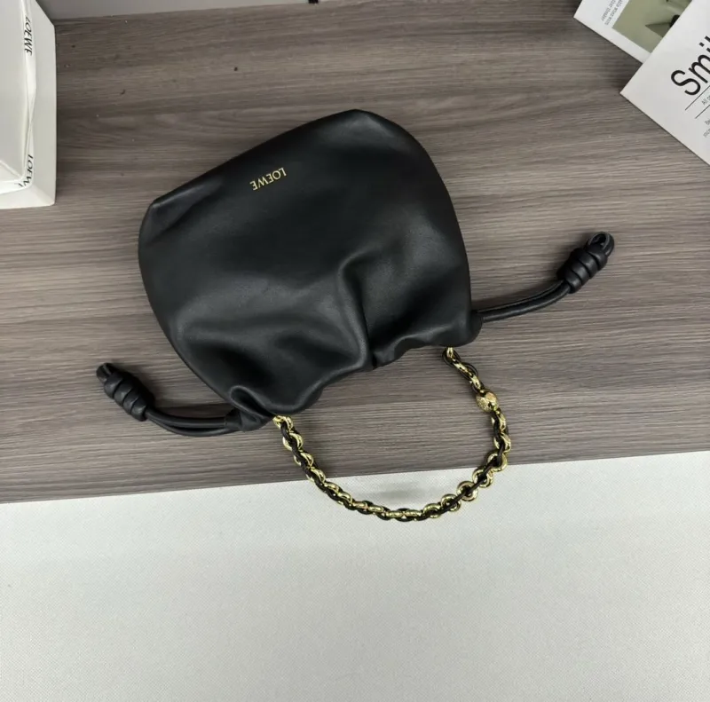 LOEWE Black Leather Mini Crossbody Bag - Image 6