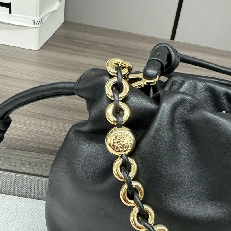 LOEWE Black Leather Mini Crossbody Bag - Image 7