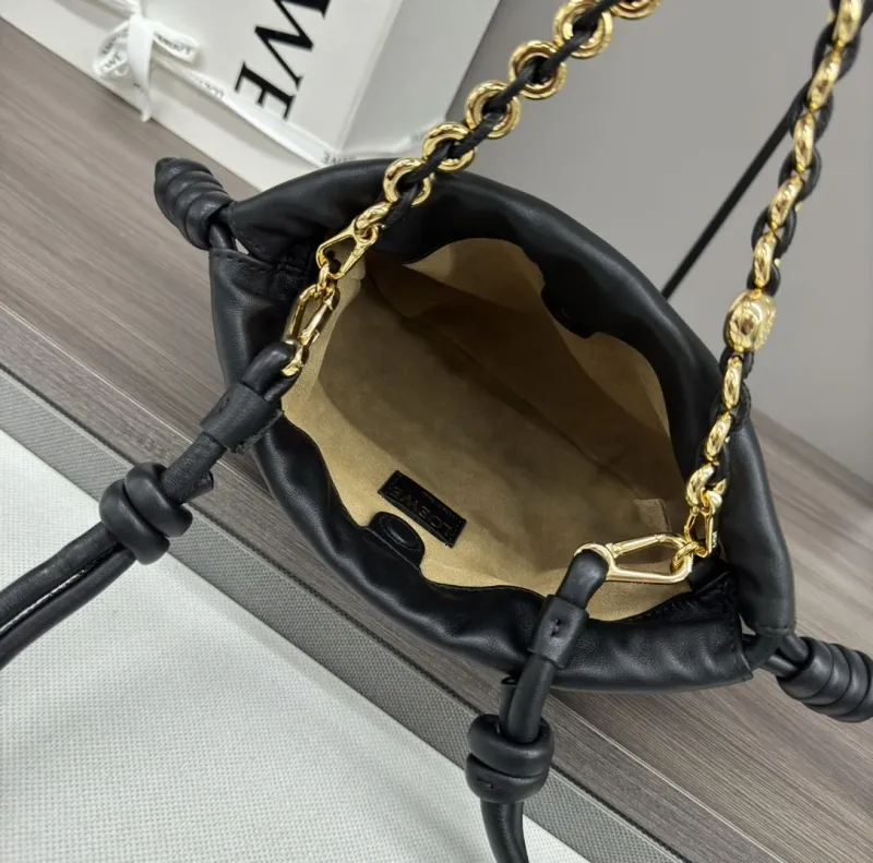 LOEWE Black Leather Mini Crossbody Bag - Image 8