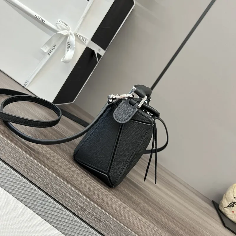 Alternative view of LOEWE Black Leather Crossbody Handbag 271