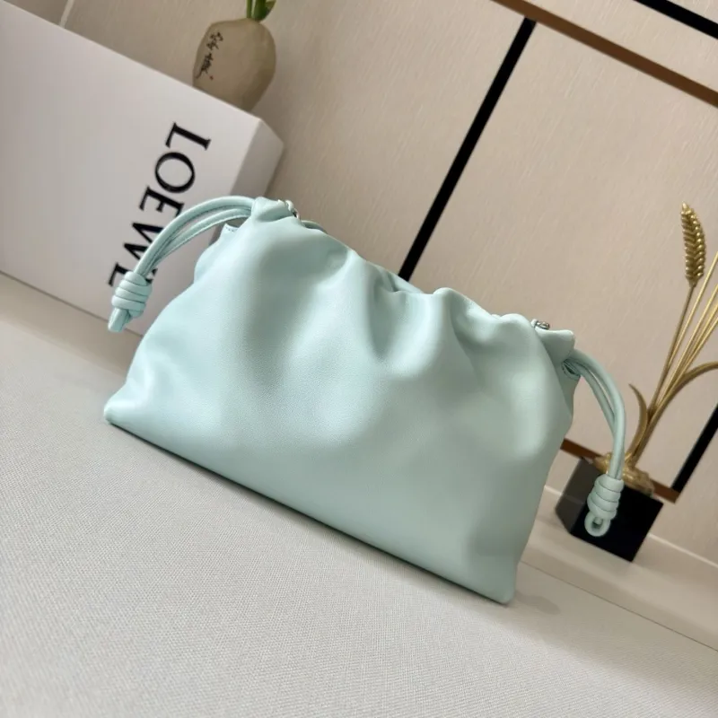 Loewe Light Blue Drawstring Chain Bag 277 - Image 3