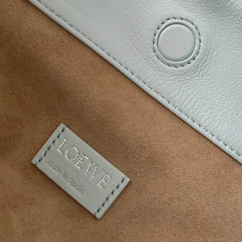 Loewe Light Blue Drawstring Chain Bag 277 - Image 9