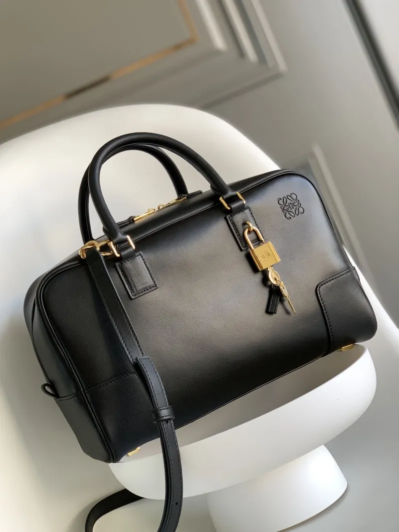 Loewe Black Leather Handle Bag 280