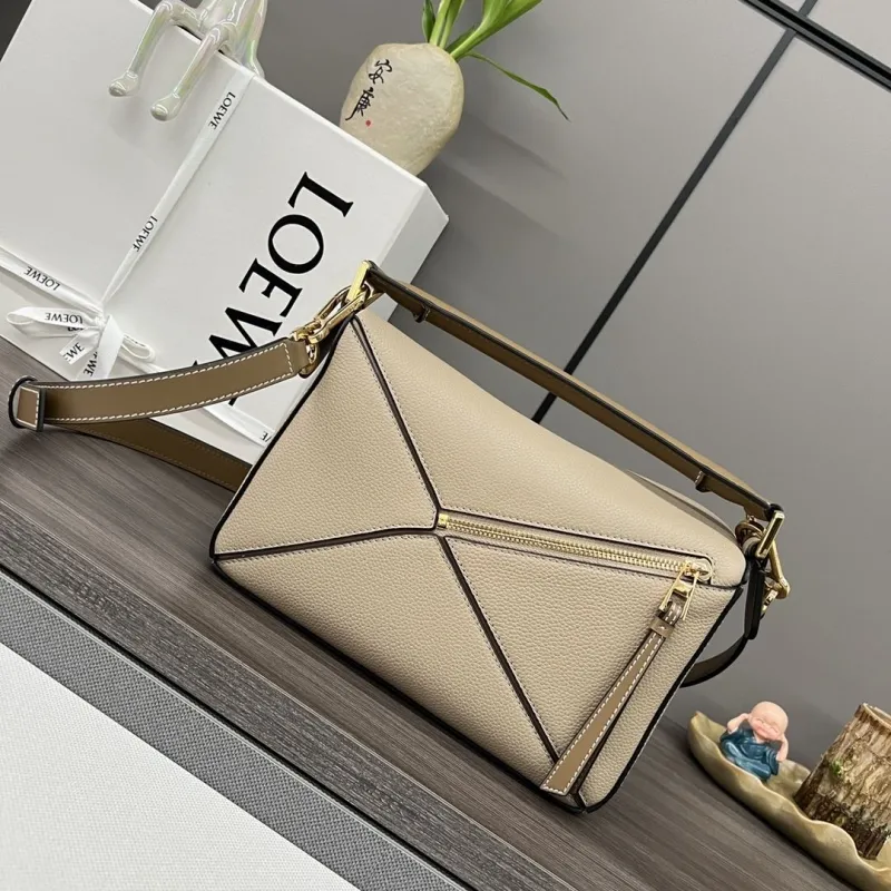 Loewe Beige Puzzle Shoulder Bag 288 - Image 3