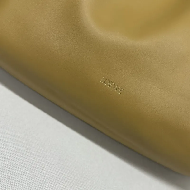 LOEWE Mustard Chain Drawstring Shoulder Bag 289 - Image 5