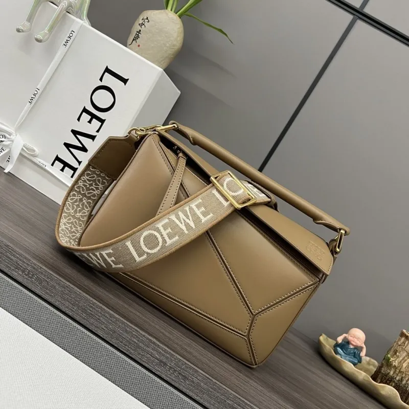 LOEWE Brown Leather Crossbody Handbag