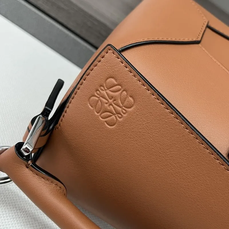 LOEWE Brown Puzzle Shoulder Bag 298 - Image 5