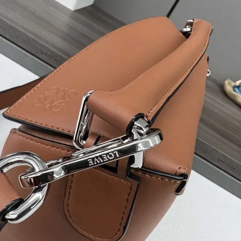 LOEWE Brown Puzzle Shoulder Bag 298 - Image 7