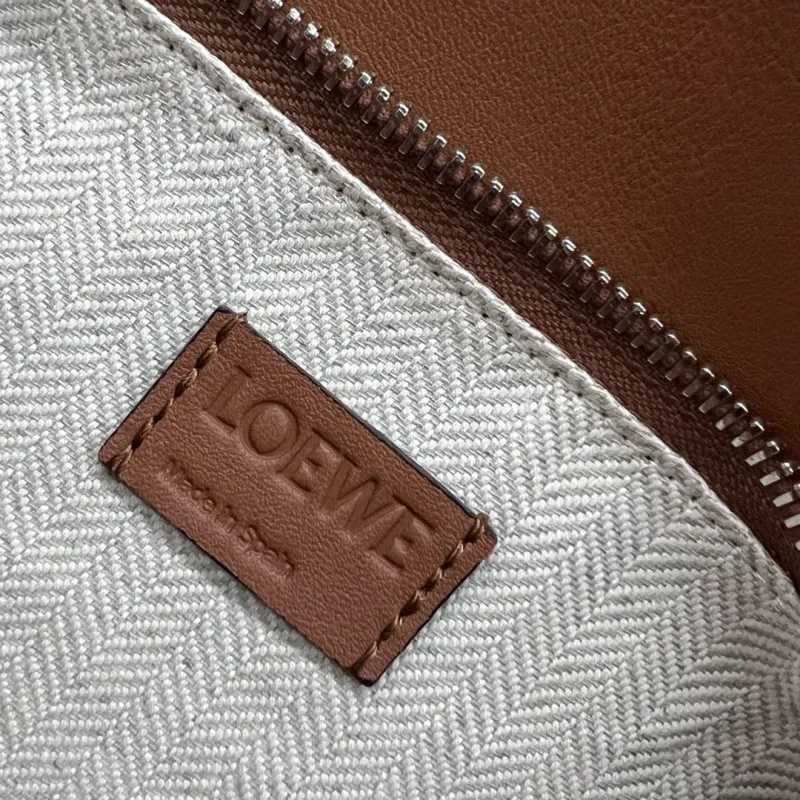 LOEWE Brown Puzzle Shoulder Bag 298 - Image 9
