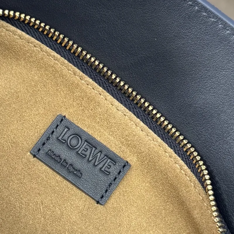 LOEWE Dark Navy Leather Crossbody Bag - Image 9