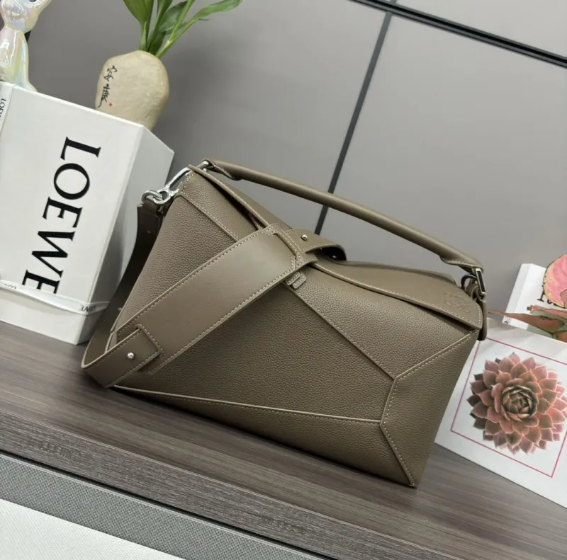 Loewe Taupe Puzzle Shoulder Bag 305