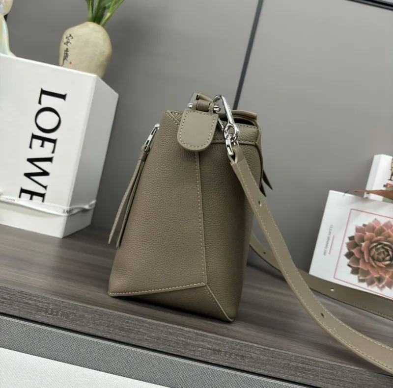 Alternative view of Loewe Taupe Puzzle Shoulder Bag 305