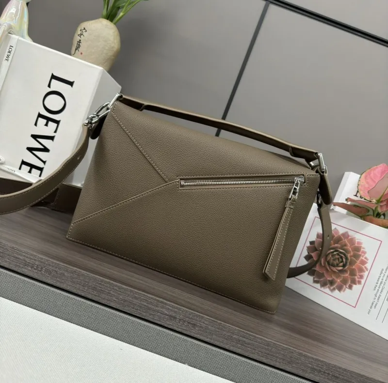 Loewe Taupe Puzzle Shoulder Bag 305 - Image 3