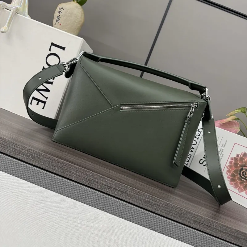 Loewe Puzzle Shoulder Bag Dark Green 308 - Image 3