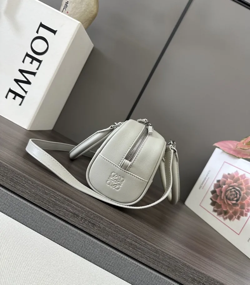 Alternative view of LOEWE 309 Gray Top Handle Leather Bag