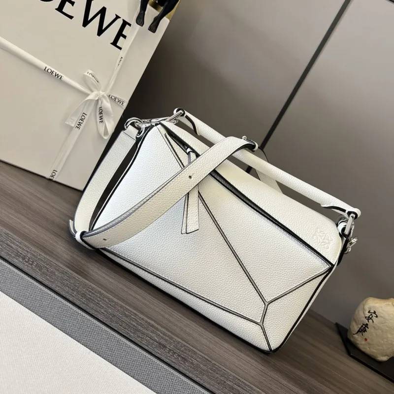 LOEWE White Puzzle Crossbody Bag 312