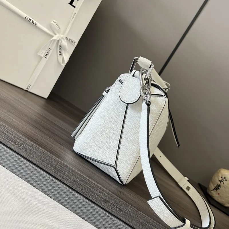 Alternative view of LOEWE White Puzzle Crossbody Bag 312