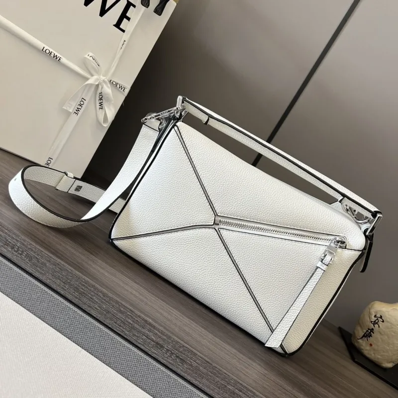 LOEWE White Puzzle Crossbody Bag 312 - Image 3