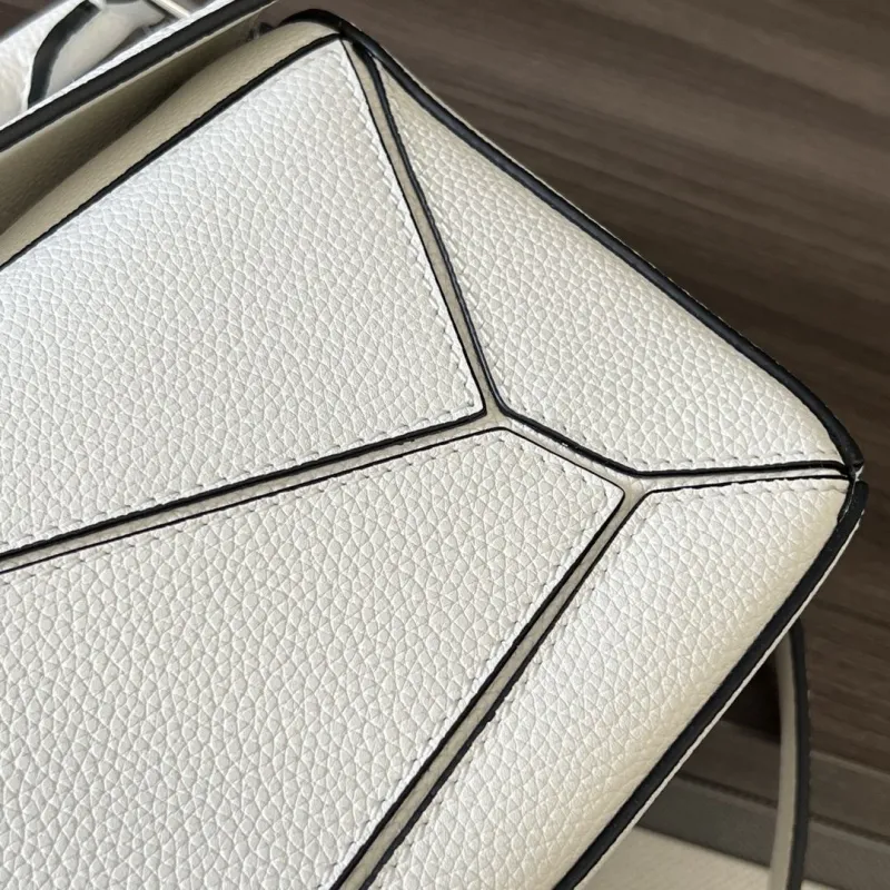 LOEWE White Puzzle Crossbody Bag 312 - Image 6