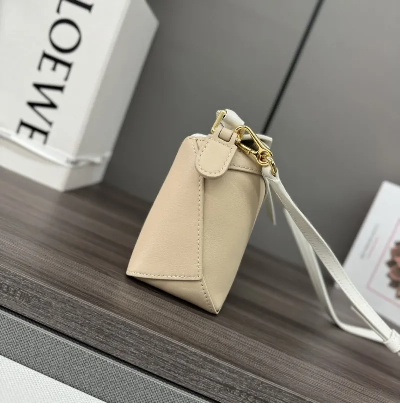 Alternative view of Loewe Beige White Crossbody Handbag 313