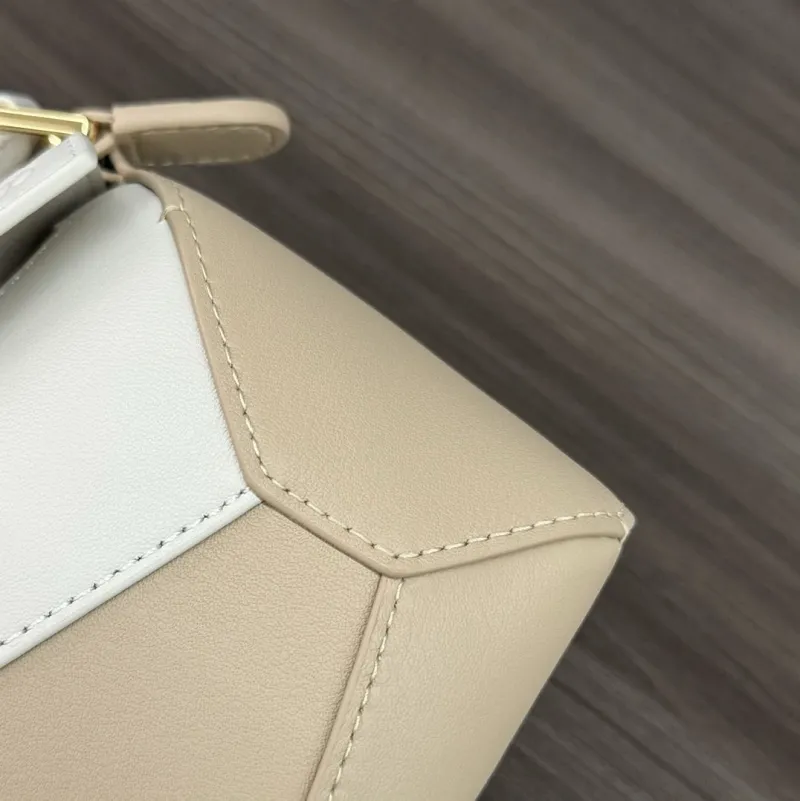 Loewe Beige White Crossbody Handbag 313 - Image 6