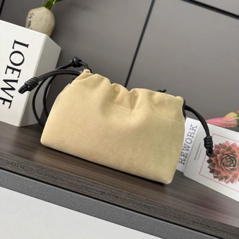 Loewe Beige Drawstring Bucket Bag 315 - Image 3