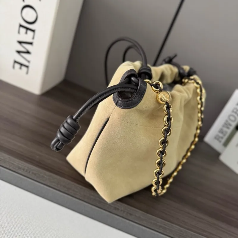 Loewe Beige Drawstring Bucket Bag 315 - Image 5