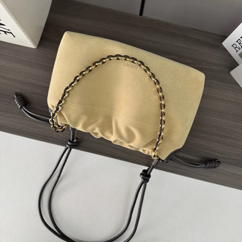 Loewe Beige Drawstring Bucket Bag 315 - Image 6