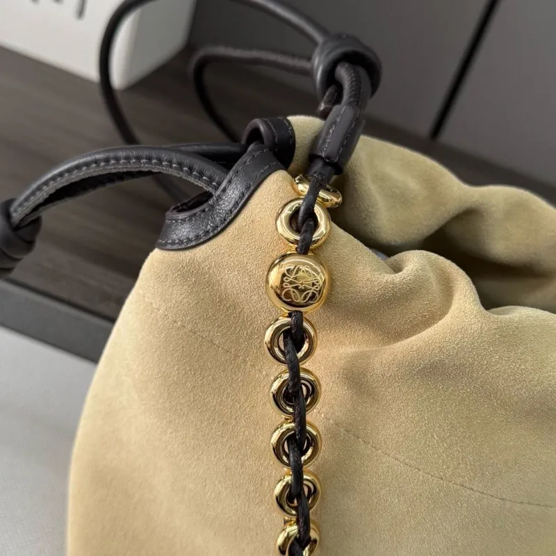 Loewe Beige Drawstring Bucket Bag 315 - Image 7
