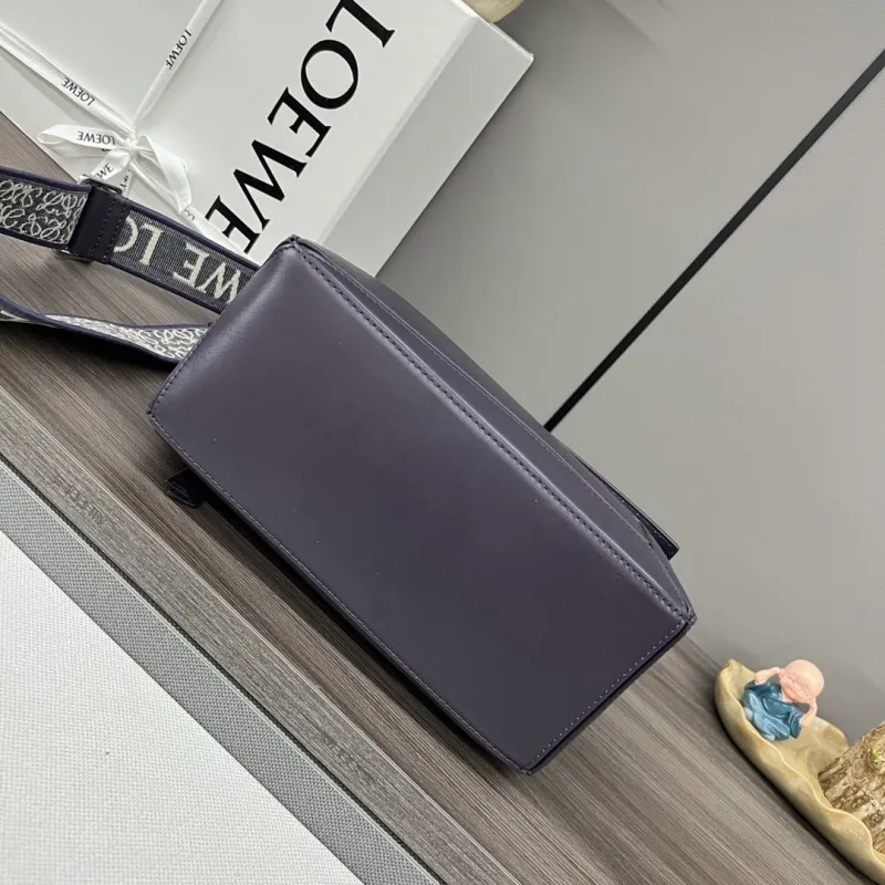 LOEWE Puzzle Dark Purple Shoulder Bag 316 - Image 4