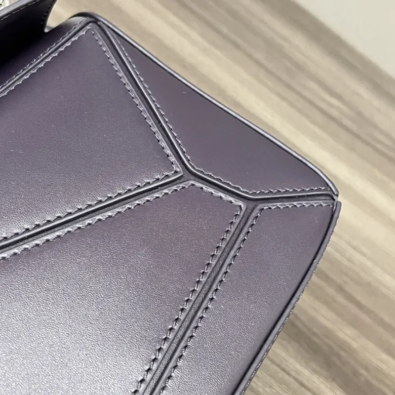 LOEWE Puzzle Dark Purple Shoulder Bag 316 - Image 6