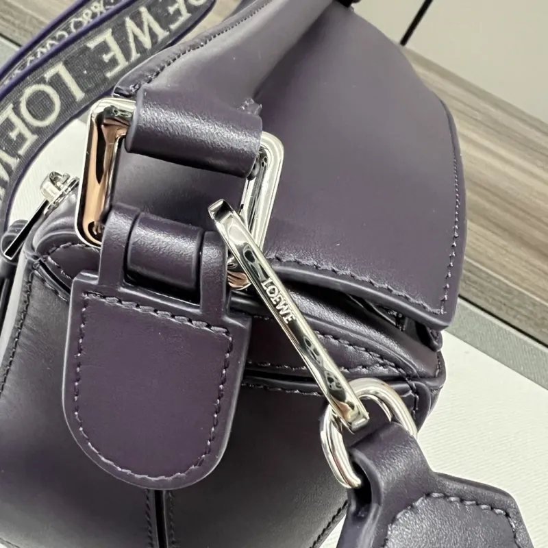 LOEWE Puzzle Dark Purple Shoulder Bag 316 - Image 7
