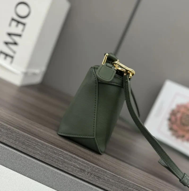 Alternative view of Loewe Olive Green Puzzle Crossbody Bag