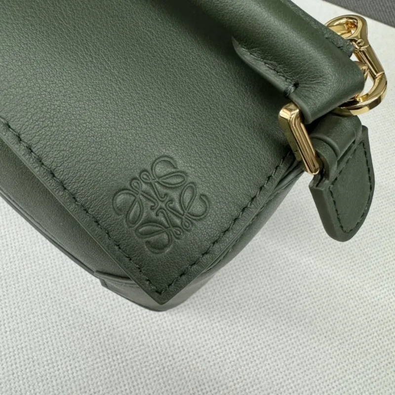 Loewe Olive Green Puzzle Crossbody Bag - Image 6