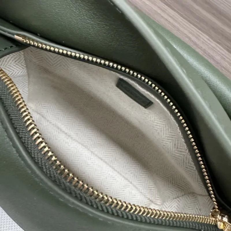Loewe Olive Green Puzzle Crossbody Bag - Image 8