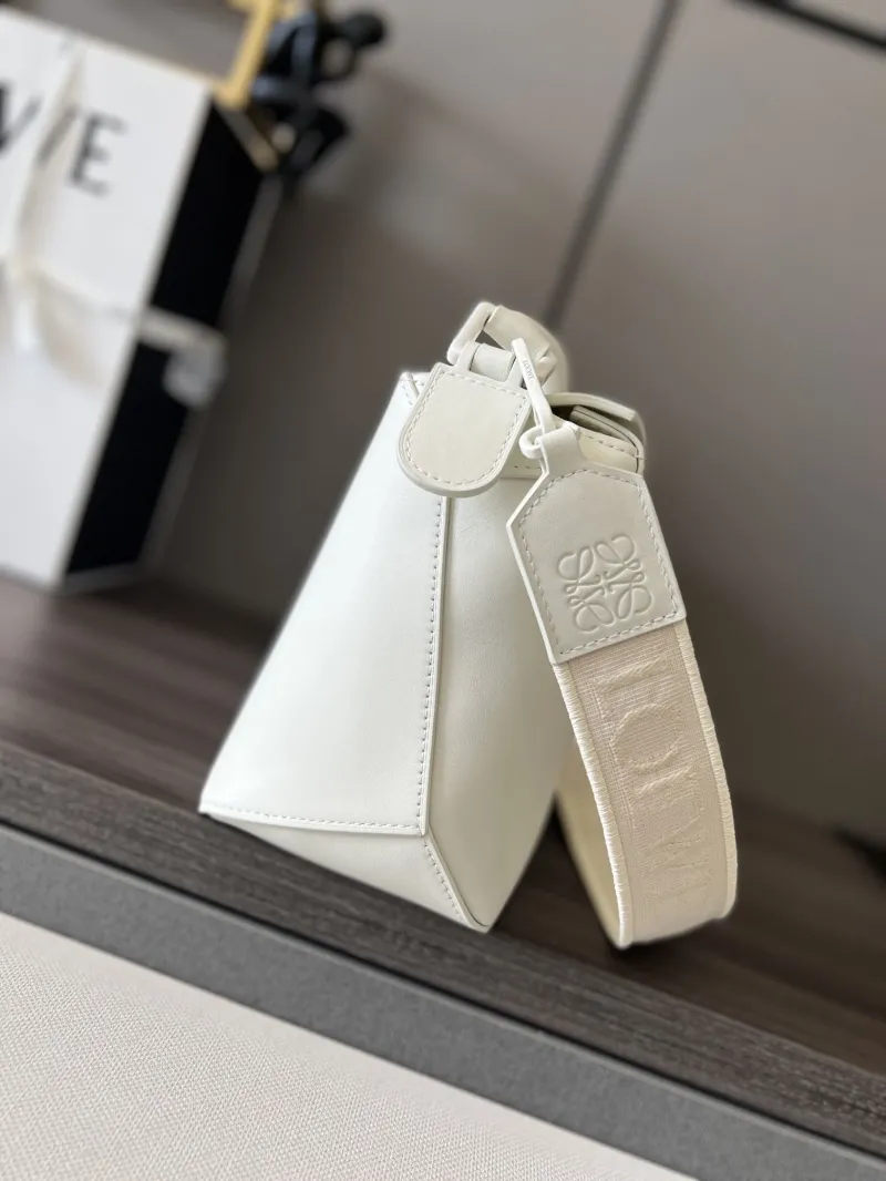 Alternative view of Loewe White Leather Crossbody Handbag 323