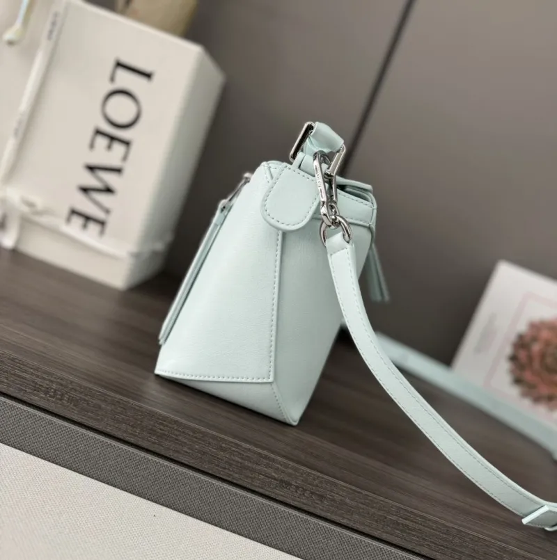 Alternative view of LOEWE Pale Blue Leather Crossbody Bag