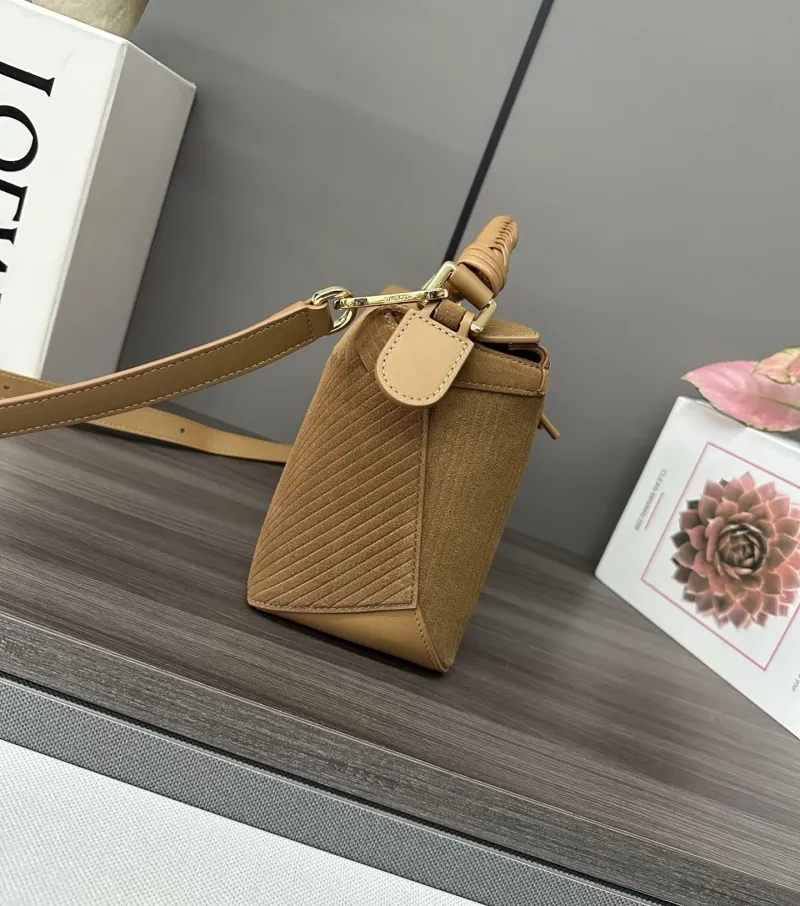 Alternative view of LOEWE Brown Top Handle Crossbody Bag 329