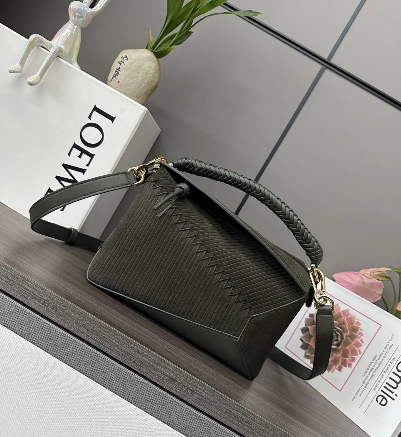 Loewe Dark Green Crossbody Handbag 330