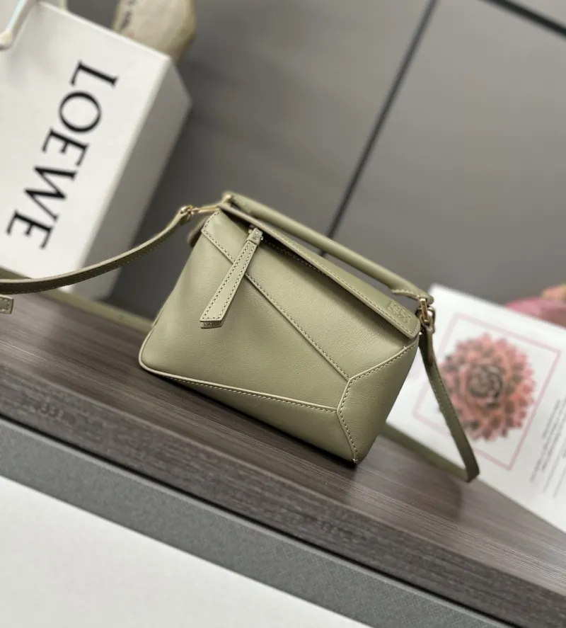 LOEWE Sage Green Mini Handle Crossbody Bag 331