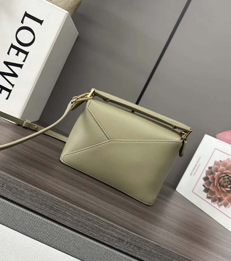 LOEWE Sage Green Mini Handle Crossbody Bag 331 - Image 3