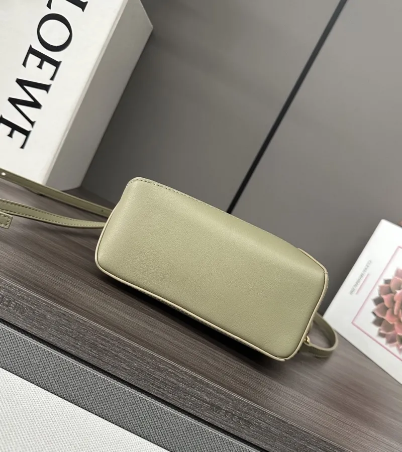 LOEWE Sage Green Mini Handle Crossbody Bag 331 - Image 4