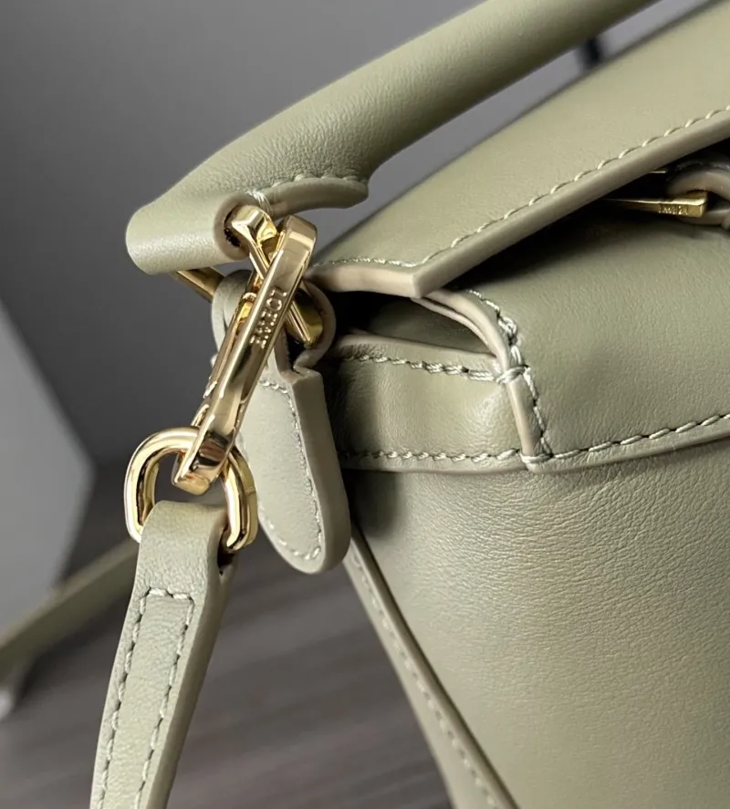 LOEWE Sage Green Mini Handle Crossbody Bag 331 - Image 5