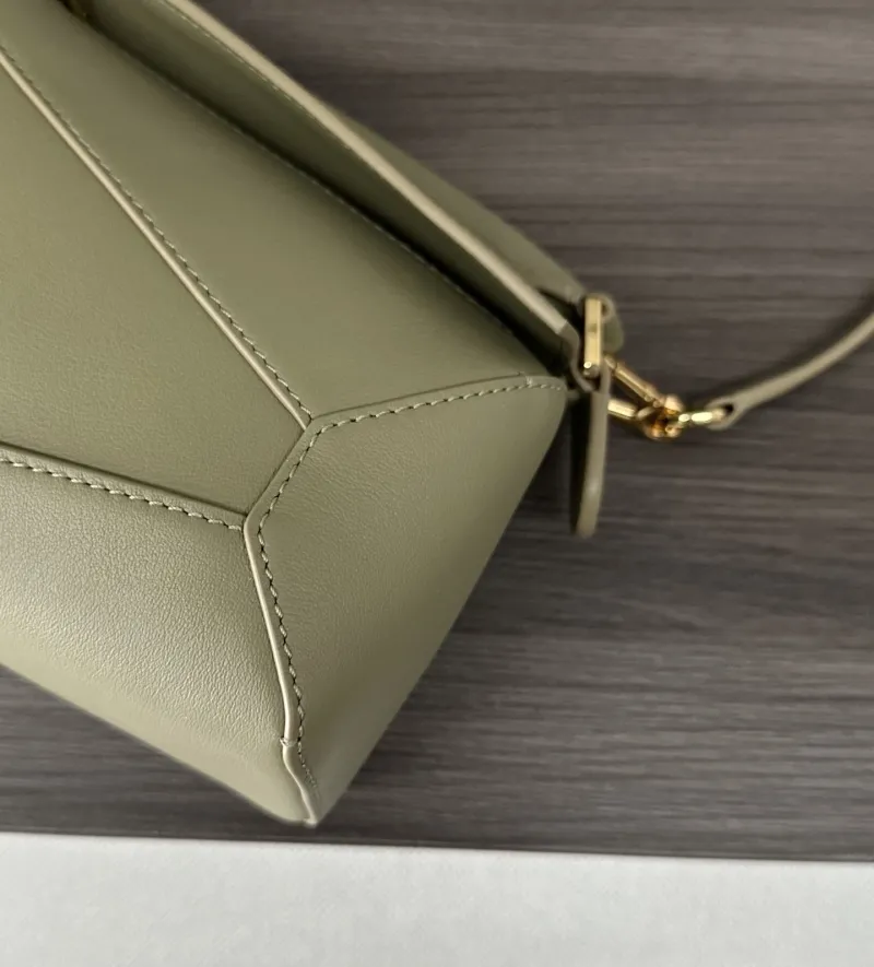 LOEWE Sage Green Mini Handle Crossbody Bag 331 - Image 6