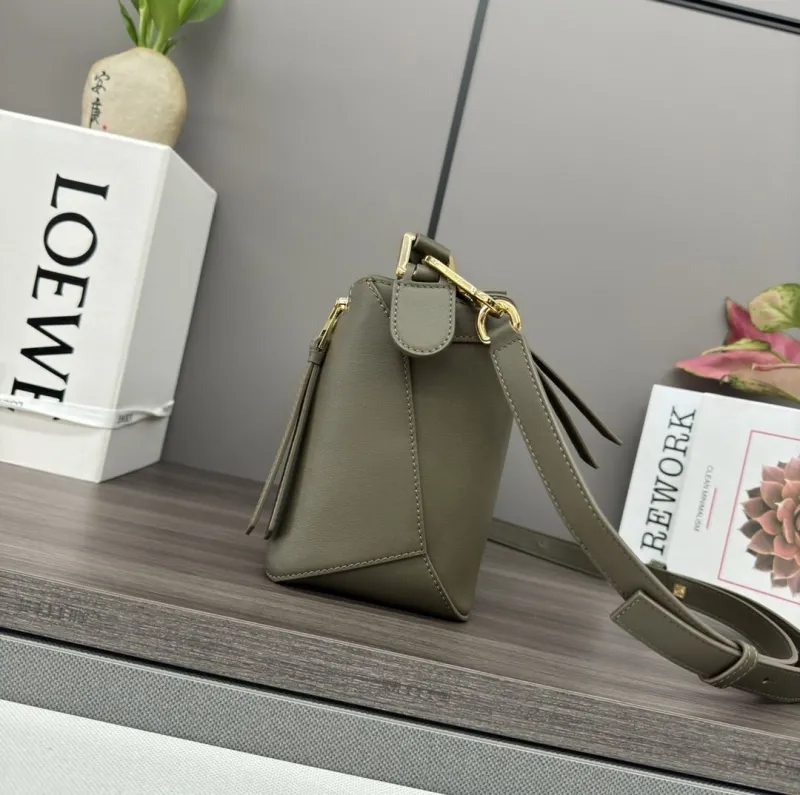 Alternative view of Loewe Olive Green Leather Crossbody Bag 333